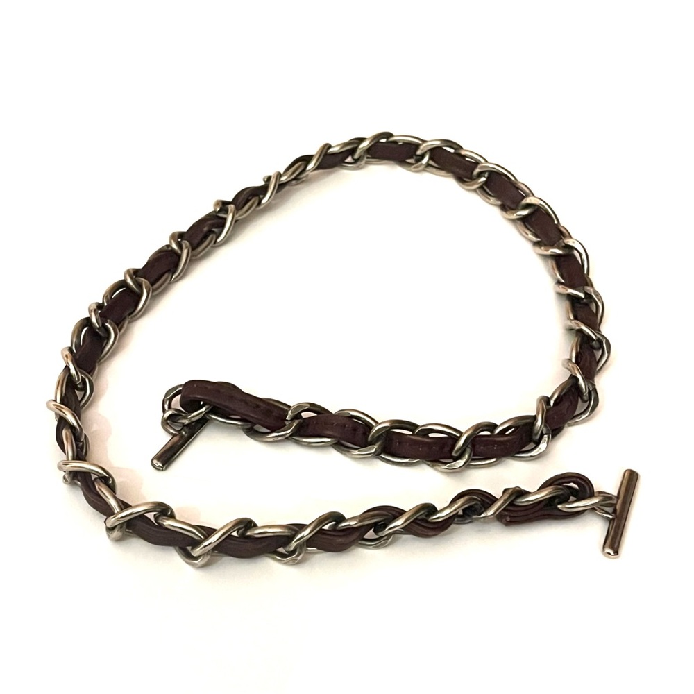 Chanel Toggle Leather Chain Replacement Strap - image 2